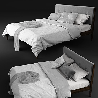 Cozy Dreams: Bed Set8 3D model image 1 