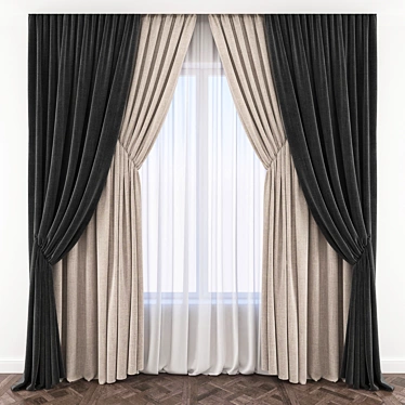 Elegant Drapery: Transform Your Space 3D model image 1 