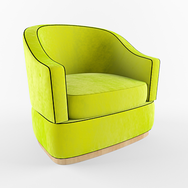 Luxurious Parrot Velvet Sofa 3D model image 1 