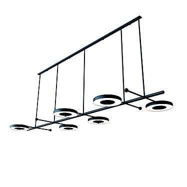 Le Royer Large Pendant Chandelier 3D model image 1 