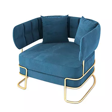 Madison Studio Armchair: Stylish, Compact, Comfortable 3D model image 1 