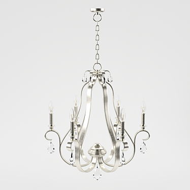 Rustic Elegance Chandelier, Sunrise 3D model image 1 