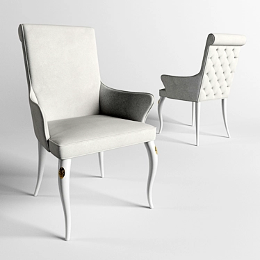 Esmeralda Visionnaire Chair: Elegant and Luxurious 3D model image 1 