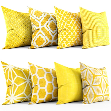 Comfy Chic Decorative Pillows 3D model image 1 