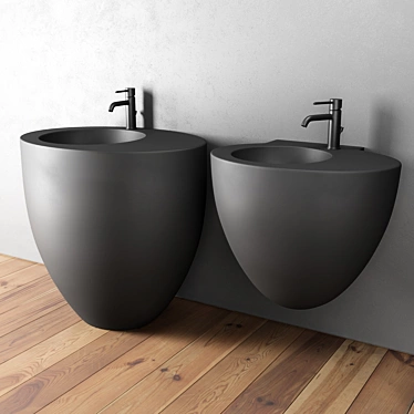 Ceramica Cielo Le Giare: Elegant Ceramic Washbasin 3D model image 1 