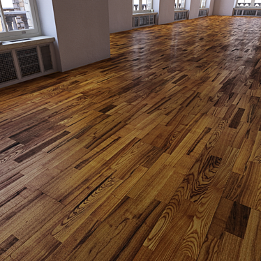 Versatile Parquet Flooring Set 3D model image 1 
