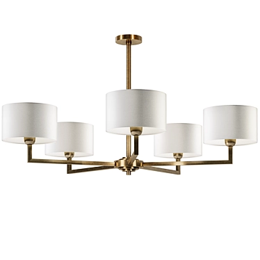 Heathfield, Holt pendant 5 arm antique brass