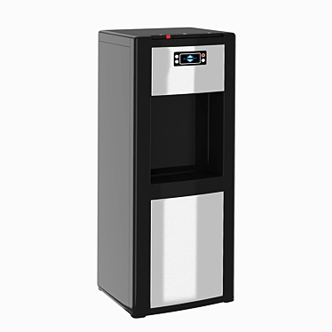 Chilled Elegance: Stainless Steel Water Dispenser 3D model image 1 