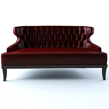 Elegant Monsieur T Sofa: Luxurious Comfort by MUNNA 3D model image 1 