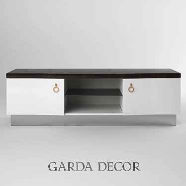 Modern MDF TV Cabinet 3D model image 1 