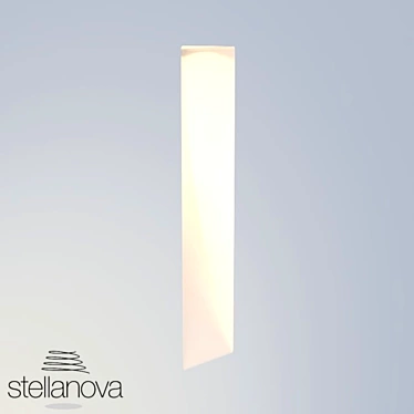 Integrated Plaster Wall Light 3D model image 1 