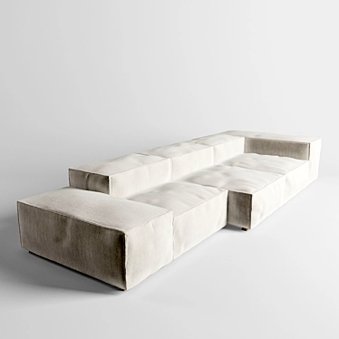 Luxury Living Divani Sofa 3D model image 1 
