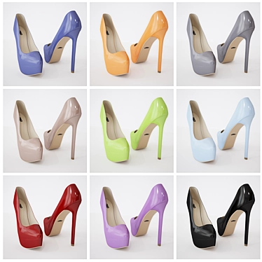 Ditto II: Women's Platform Shoes 3D model image 1 