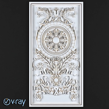 Elegant Roman Panel 3D model image 1 