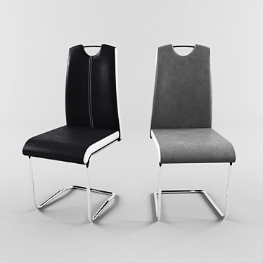 Elegant Signal Metal Chair 3D model image 1 