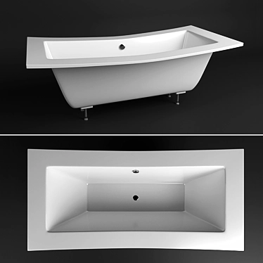 Nogano Acrylic Bathtub 3D model image 1 