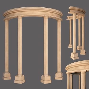 Elegant Pillars for Timeless Charm 3D model image 1 