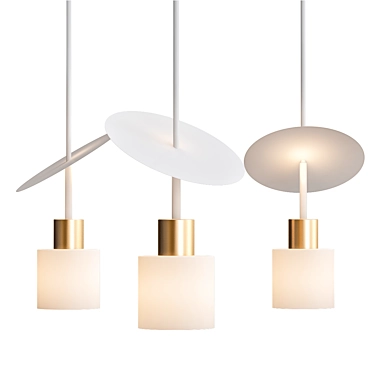 Elegant Trio: Jacksons Ceiling Lamps 3D model image 1 