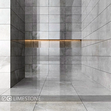 Title: Kerranova Limestone Marble Tiles 3D model image 1 