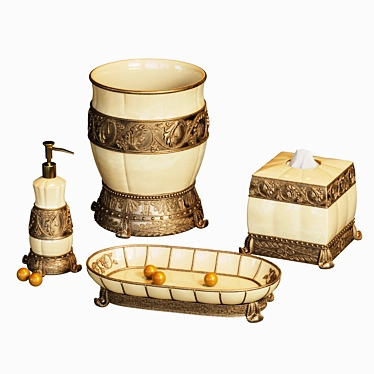 Chalmette Luxury Bathroom Set 3D model image 1 