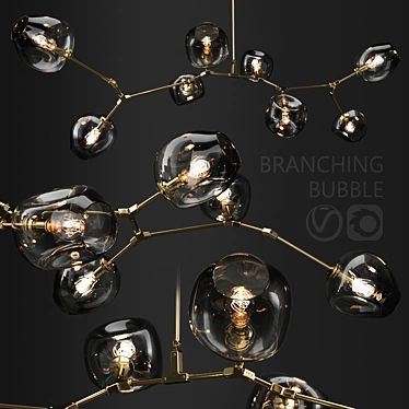 Revolutionary Bubble Branch Pendant Lamp 3D model image 1 