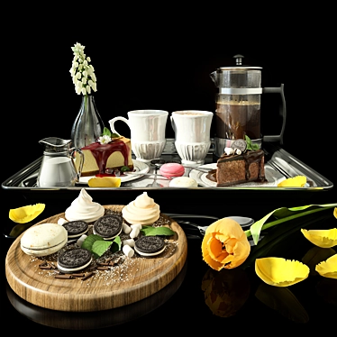 Indulgent Morning Delights 3D model image 1 