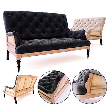 Modern Loft Sofa: Models 4092, 4038, 3835 3D model image 1 