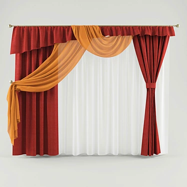 Elegant Drapery for Perfect Ambiance 3D model image 1 