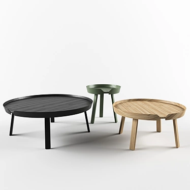 Sleek and Sturdy Muuto Coffee Table 3D model image 1 