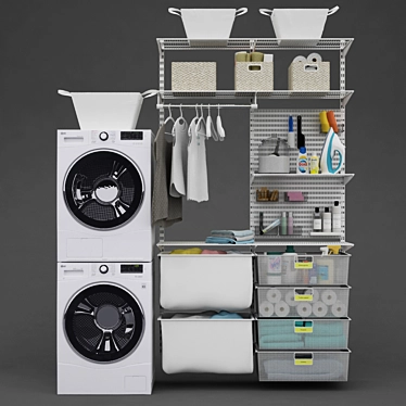LG I Laundry: Washing & Drying Duo 3D model image 1 