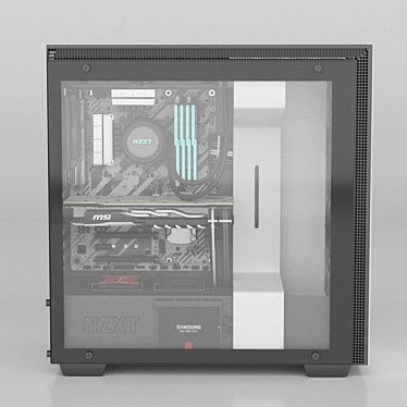 Powerful NZXT H700i: High-End Computer 3D model image 1 