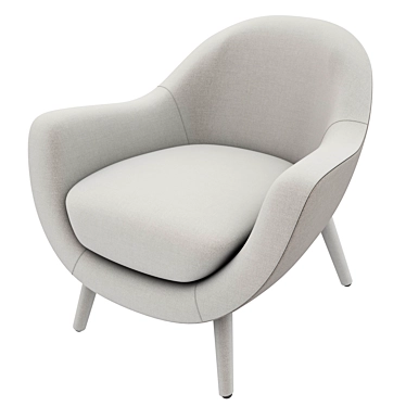 Elegant Queen: Poliform Armchair 3D model image 1 