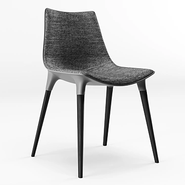 Modern Modloft Langham Dining Chair in Fabric 3D model image 1 