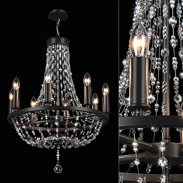 Luxury Crystal Pendant Light - Castello Lightstar 3D model image 1 