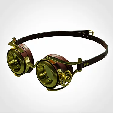 Steampunk Vision Goggles 3D model image 1 