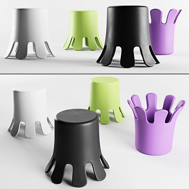 SPLASH | Polyethylene Stool 3D model image 1 