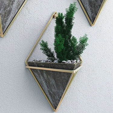 Vertical Planter: Space-saving Wall Pot 3D model image 1 