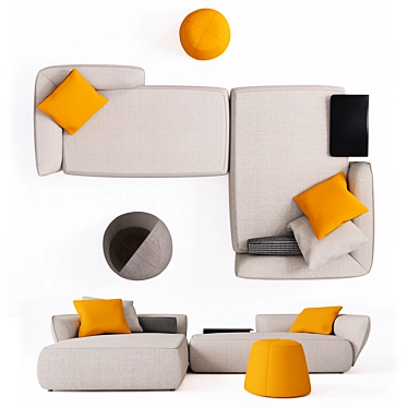 MDF Italia Cosy: Modern Comfort 3D model image 1 