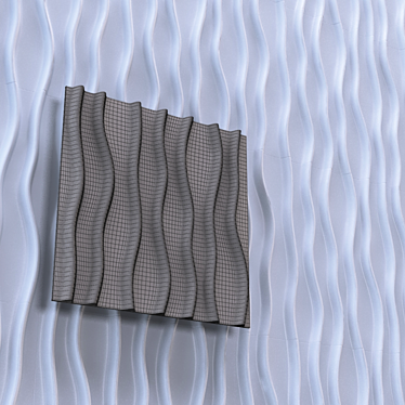 3D Gypsum Wall Panels STEMS 3D model image 1 