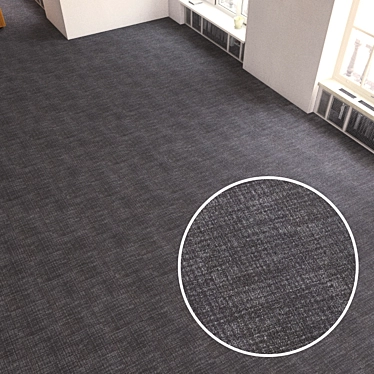 180x180 Carpet Tiles: High-Resolution Textured Flooring 3D model image 1 