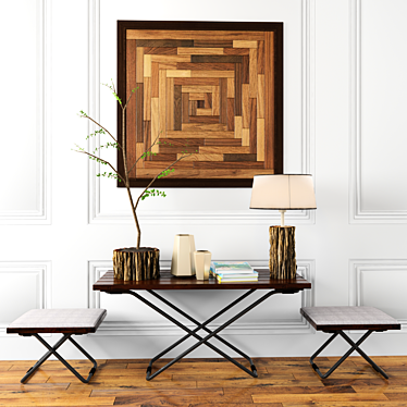 Artful Wood Collection: Frames, Furniture, and Decor 3D model image 1 