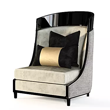 Elegant Millimeter Armchair 3D model image 1 