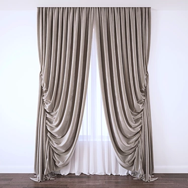 Eleganza Curtains - Transform Your Space 3D model image 1 