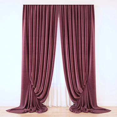 Elegant Drapery: Transform Your Space 3D model image 1 