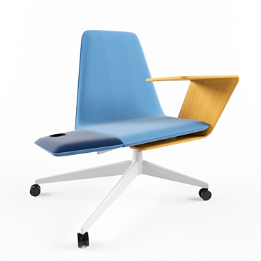 Collaborative Lounge Chair: Haworth Harbor 3D model image 1 