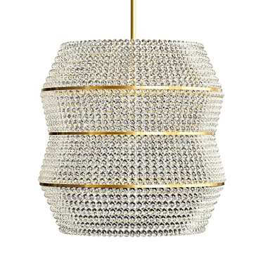 Modern Chandelier Crystal Decorated 3D model image 1 