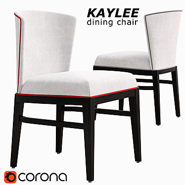 Sleek Kaylee Dining Chair 3D model image 1 