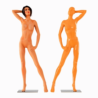 Realistic Female Mannequin 3D model image 1 