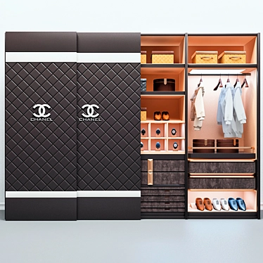 Timeless Elegance Wardrobe 3D model image 1 