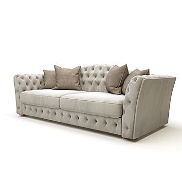 Sleek Simpatico Sofa 3D model image 1 
